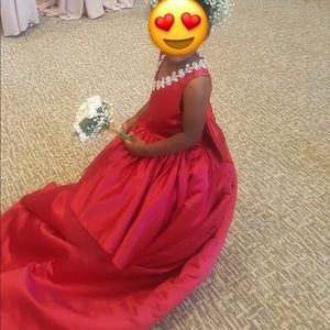 Red Flower Girl Dresses